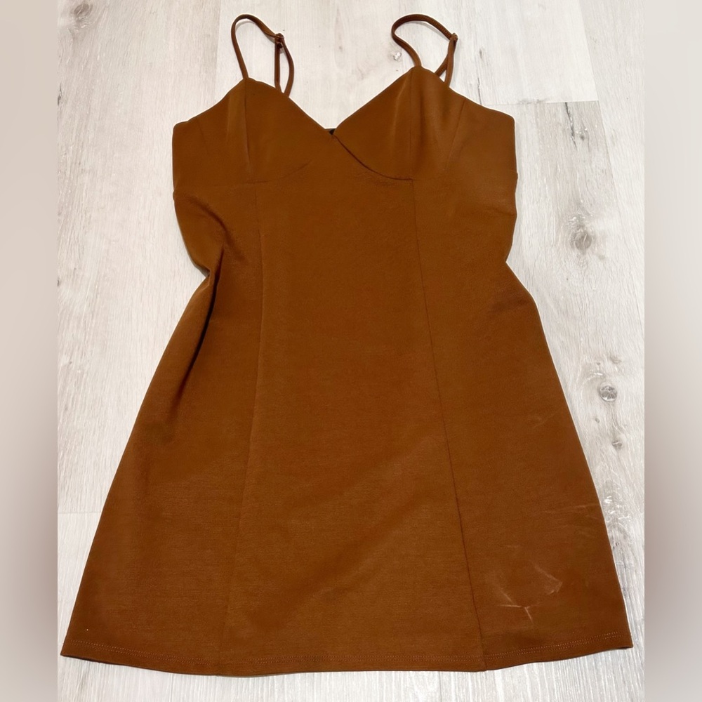 Kendall + Kylie Brown Mini Dress